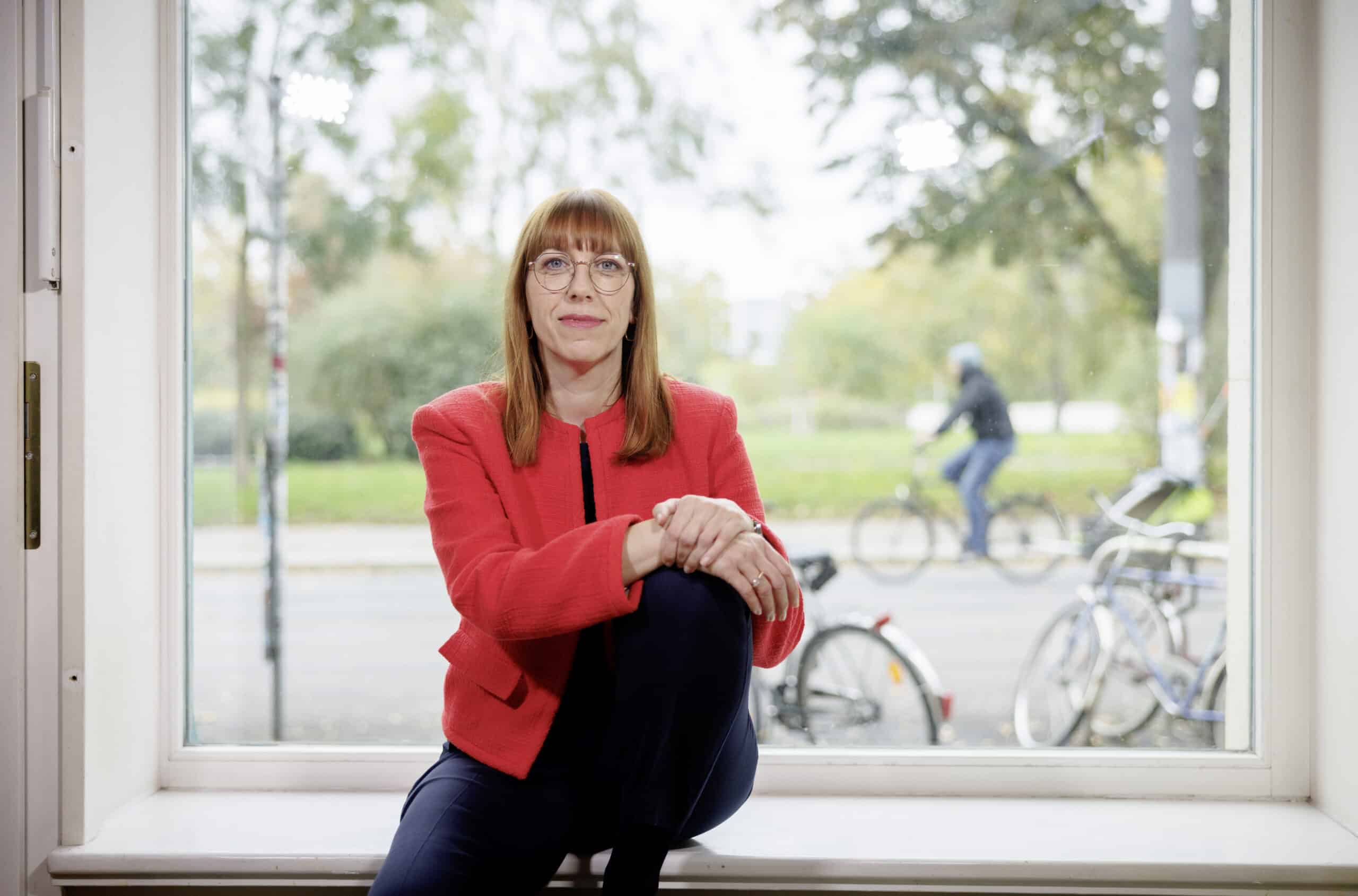 Katja Meier dans son bureau à Leipzig